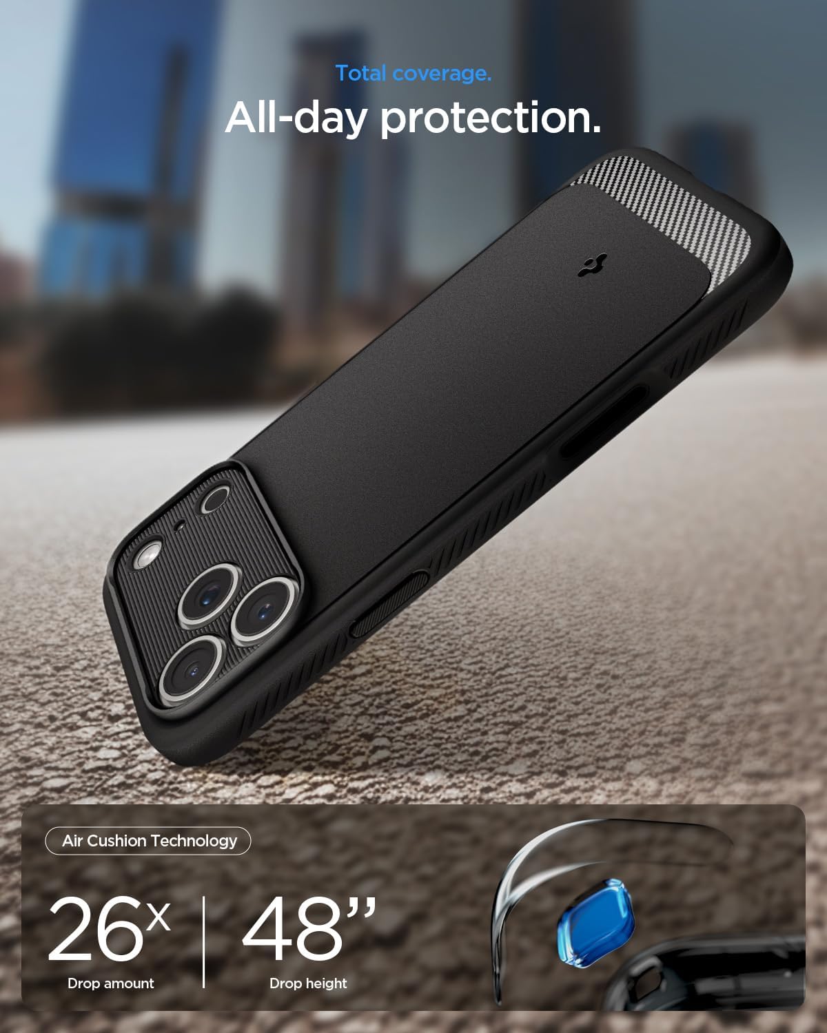 Spigen Rugged Armor MagFit for iPhone 18 Pro Max case / 17 Pro Max - Black — Matte Black — product image 5