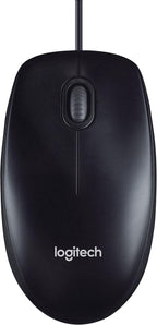 Logitech M90 Wired Mouse — Black