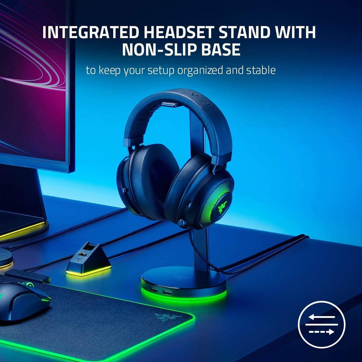 Razer Base Station V2 Chroma Headset Stand With Usb Black, Xx, Rc21 01510100 R3M1 — product image 4