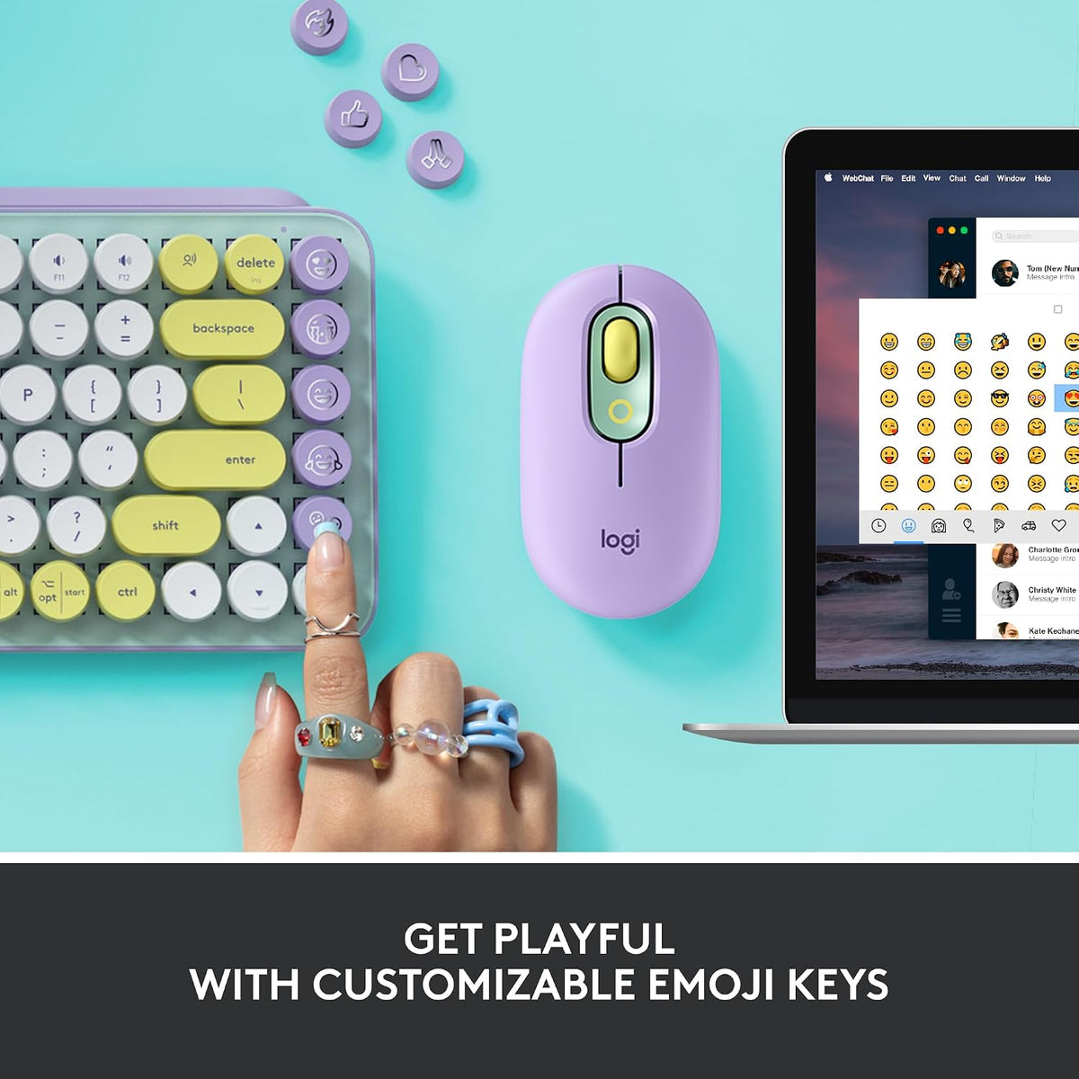 Logitech POP Keys Keyboard — Daydream Mint