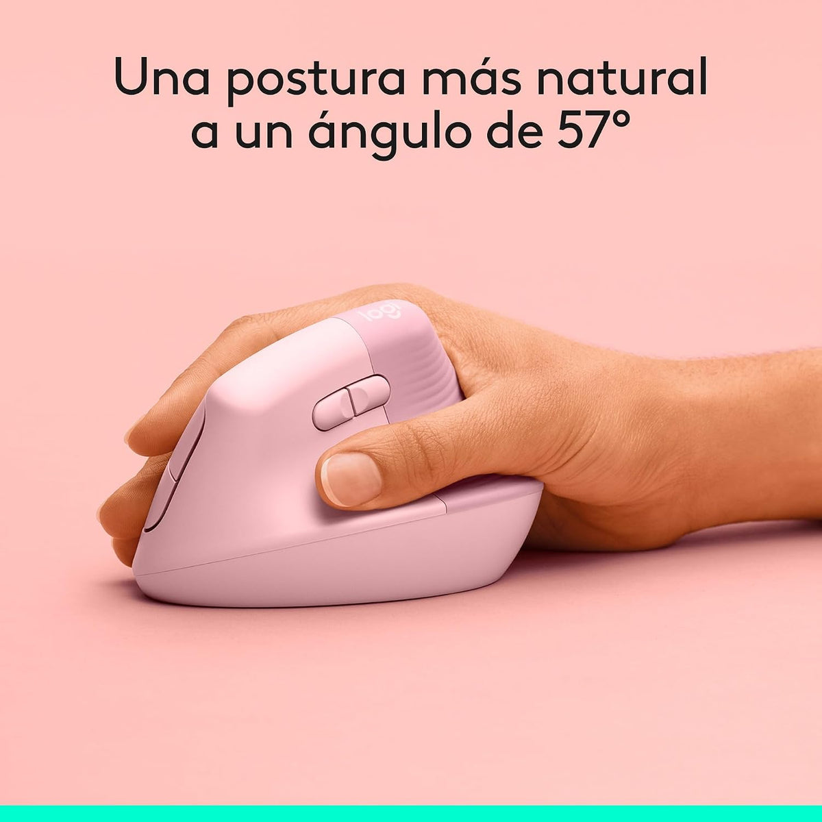 Logitech Lift Vertical Wireless Mouse — Rose