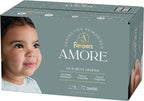Pampers Amore, Size 6 (23-44 lbs), 72 Count, Our Best Diaper – Hypoallergenic & Fragrance Free, Up to 100% Leakproof, Soft as Cashmere
