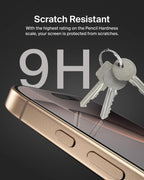 Belkin ScreenForce TemperedGlass iPhone 16 Pro Screen Protector, slim design, crystal clear, scratch-resistant, bubble-free application included, full screen tempered glass protector for iPhone 16 Pro