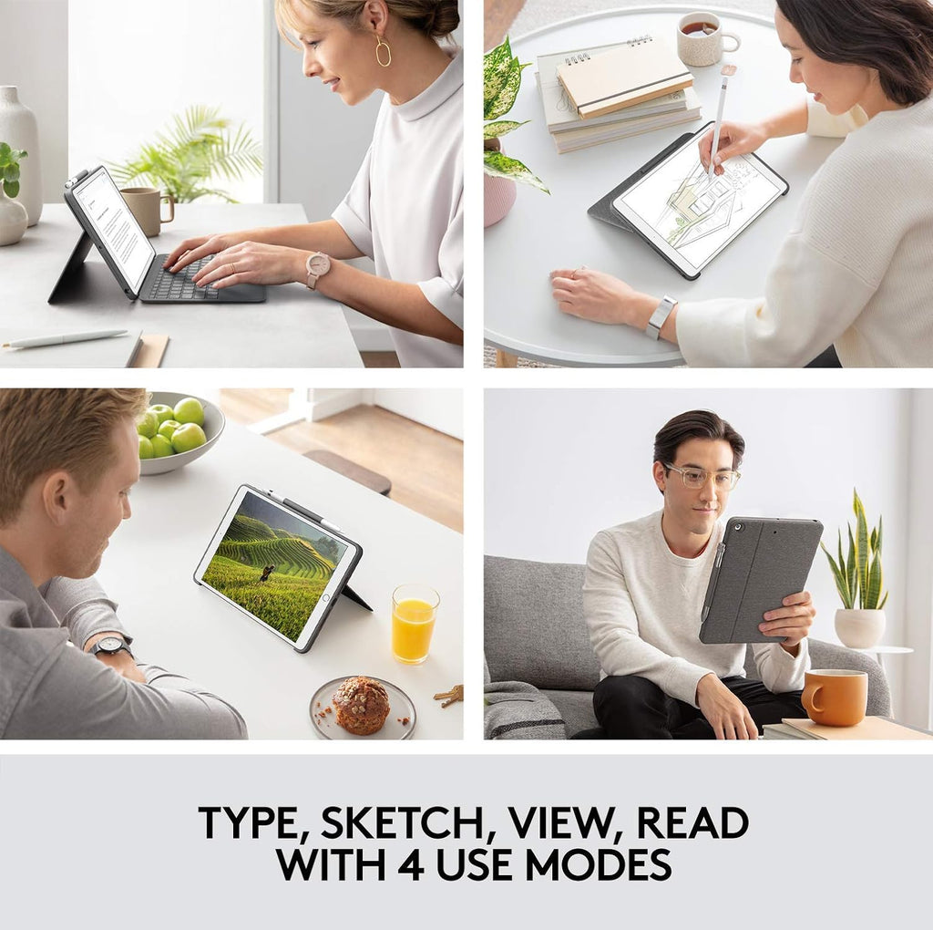 Logitech Combo Touch Keyboard Case for iPad 7th Gen — Graphite