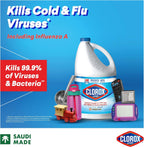 Clorox Liquid Bleach 3.78L, Kills 99.9% of Viruses and Bacteria, 48 Hours Prevents Bacteria Growth, Removes Stains — additional view 2