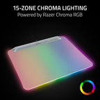 Razer Firefly V2 Pro Fully Illuminated RGB Gaming Mouse Mat — Phantom White Edition — product image 3