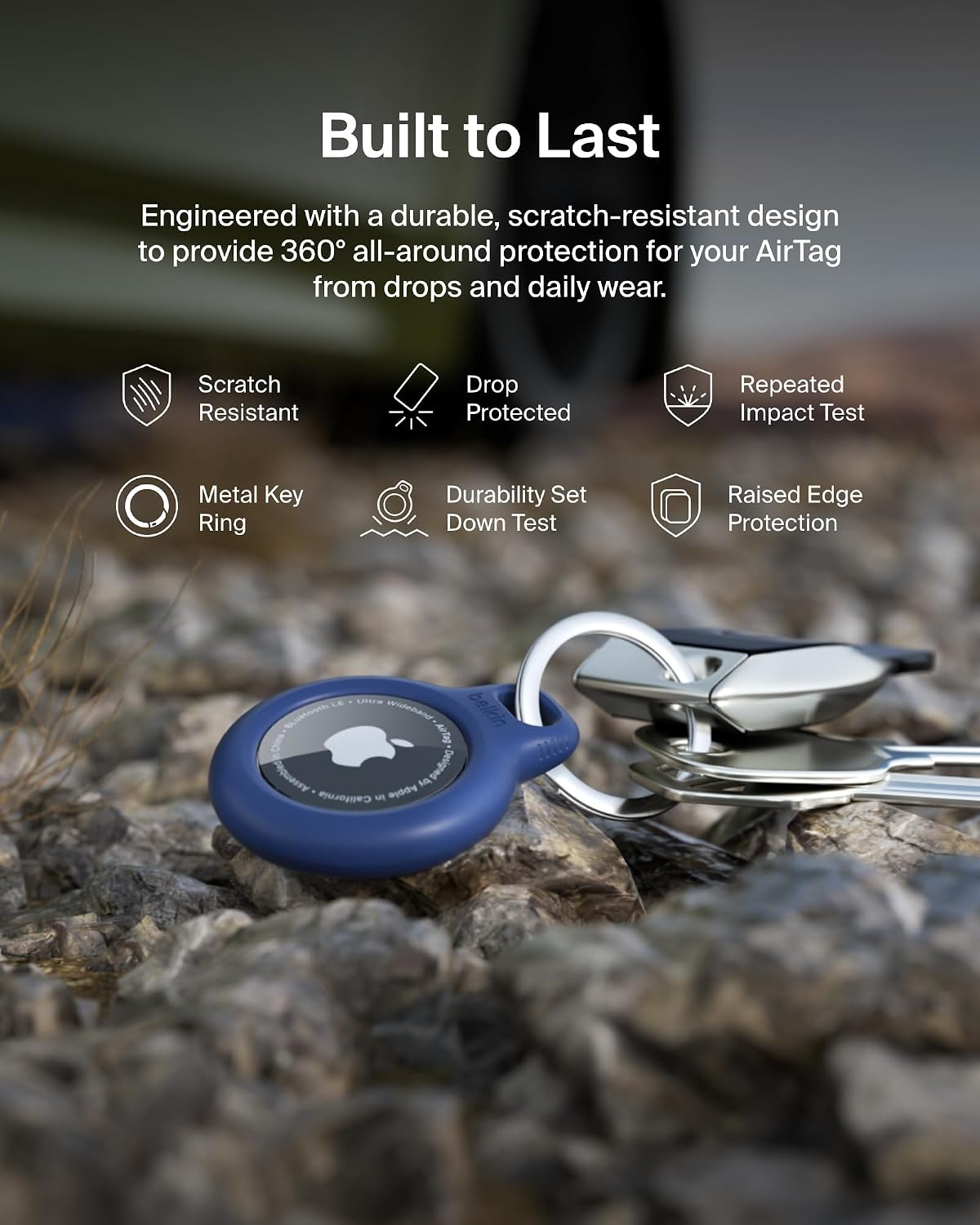 Belkin Key Ring for Apple AirTag blue F8W973btBLU