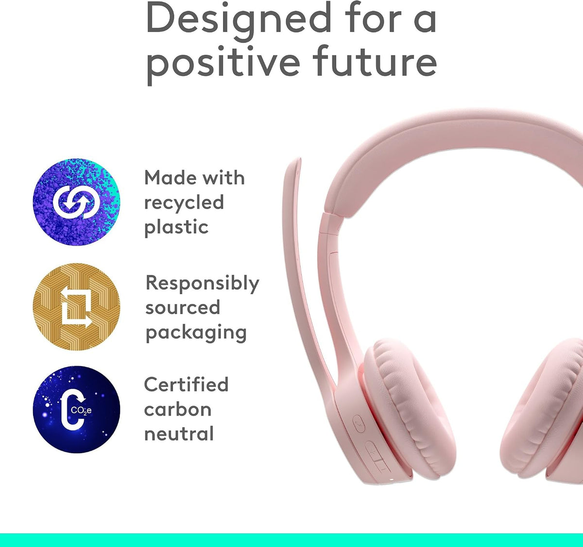 Logitech Zone 300 Headset — Rose