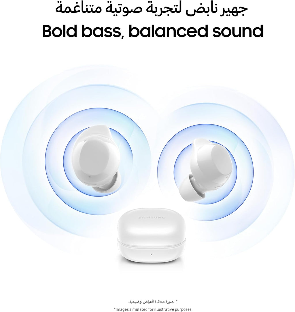Samsung (Renewed) Galaxy Buds Core True Wireless Bluetooth Earbuds, Active Noise Cancellation, Secure Fit with Wingtip, Easy Pairing, Auto Switch, Touch Control, Black (UAE Version)