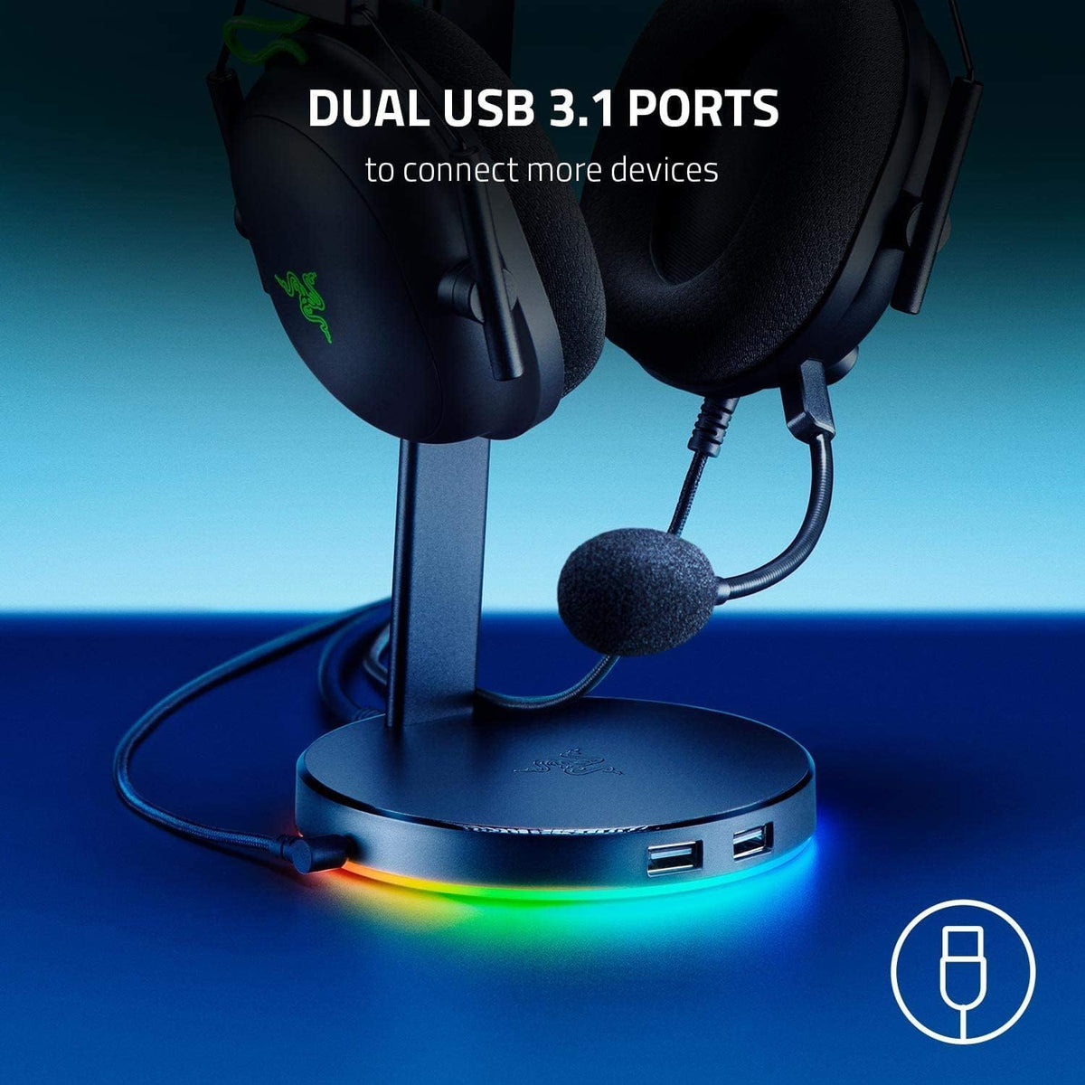 Razer Base Station V2 Chroma Headset Stand With Usb Black, Xx, Rc21 01510100 R3M1 — product image 3