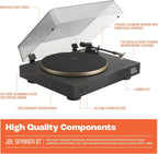 JBL Spinner BT Turntable — Black/Gold