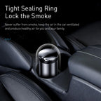 Baseus Premium Portable Car Ashtray, Dark Gray — Dark Grey