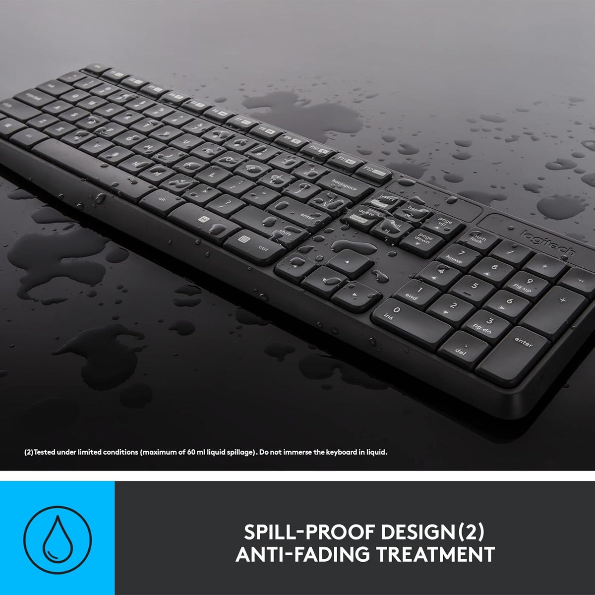 Logitech MK235 Keyboard and Mouse Combo — Black
