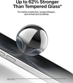 Belkin ScreenForce InvisiGlass iPhone 16 Privacy Screen Protector, scratch-resistant impact protection, easy align tray for bubble free application, recycled glass for iPhone 16, iPhone 15, 14 Pro