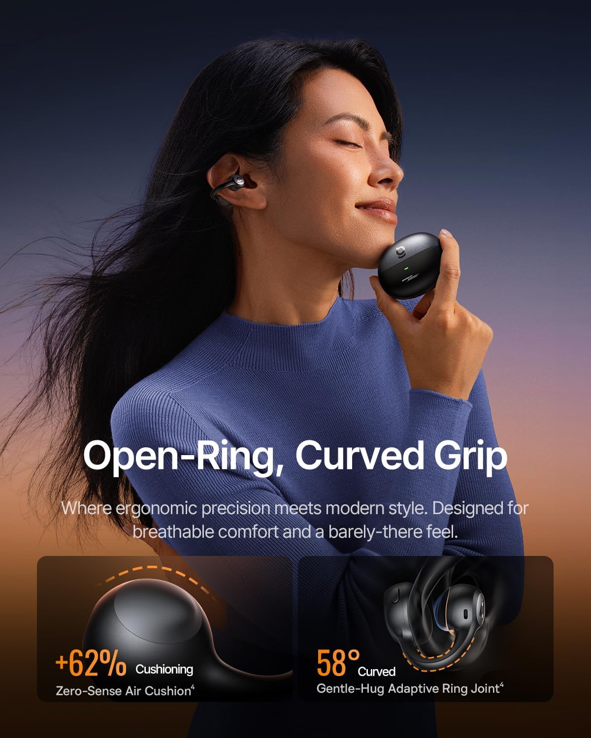 Baseus Inspire XC1 Open-Ear Earbuds — Black