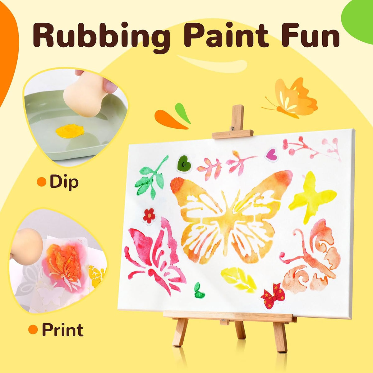 YPLUS Rainbow Scratch Art Activity Set — Scratch & Rubbing Art