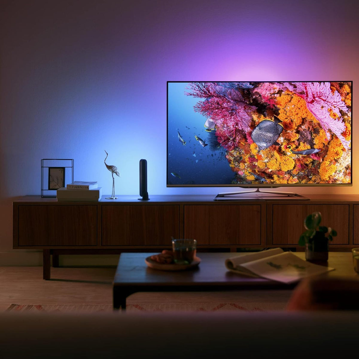 Philips Hue Play White and Colour Ambiance Smart Light Entertainment Lighting for TV and Gaming (Works with Alexa, Google Assistant and Apple HomeKit), Black, 2 Count (Pack of 1) — Black
