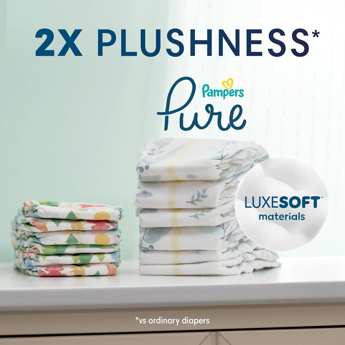 Pampers Diapers Size 6, 42 Count - Pure Protection Disposable Baby Diapers, Hypoallergenic and Unscented Protection, Super Pack (Packaging & Prints May Vary)