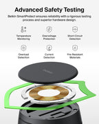 Belkin UltraCharge Pro 2 in 1 Qi2 Wireless Charging Station, 25W - Black