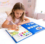 YPLUS Watercolour Activity Book with 8 Paint Colours — Sea Animals