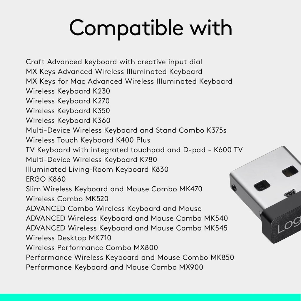 Logitech Unifying USB Receiver — Black