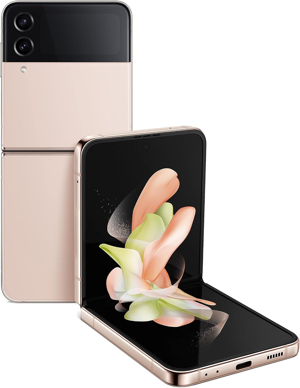 SAMSUNG Galaxy Z Flip 4 Cell Phone, Factory Unlocked Android Smartphone, 256GB, Flex Mode, Hands Free Camera, Compact, Foldable Design, Informative Cover Screen, US Version, 2022, Pink Gold
