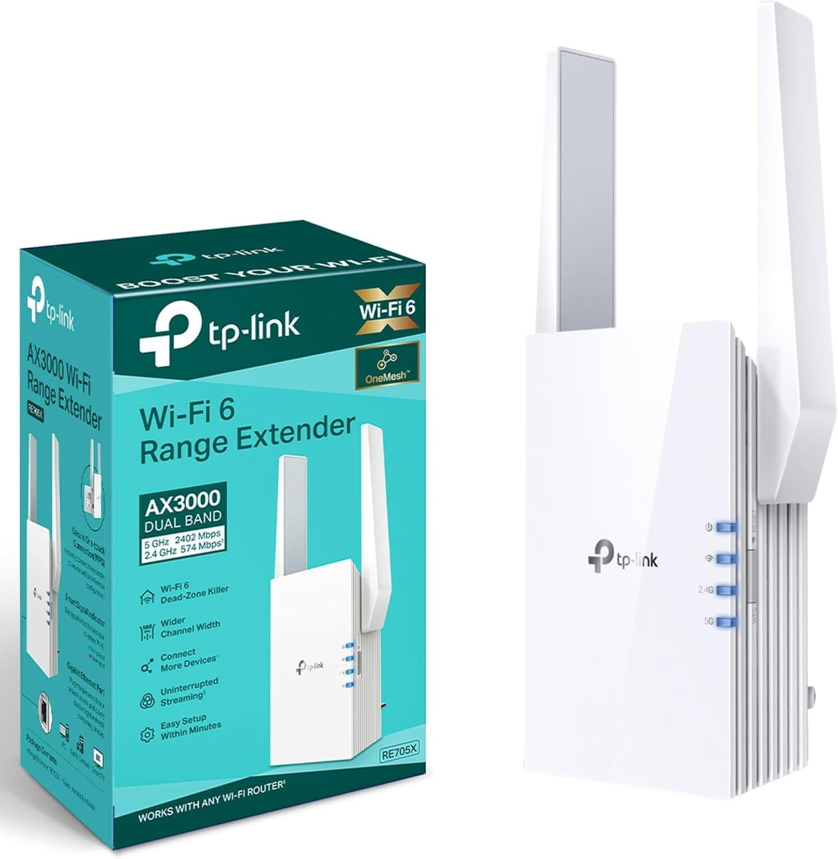 TP-Link RE705X New AX3000 Mesh WiFi 6 Extender
