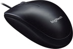 Logitech M90 Wired Mouse — Black