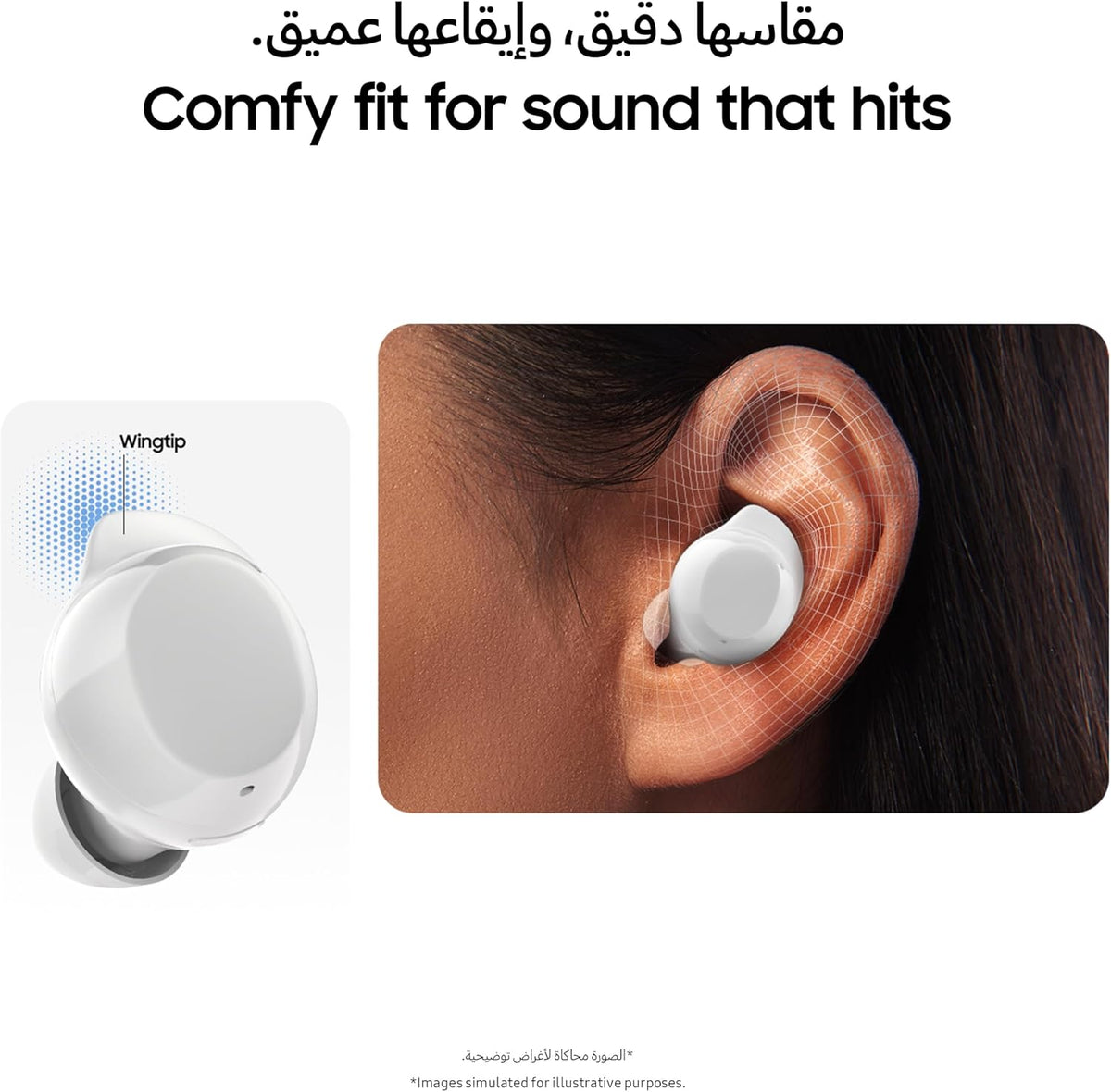 Samsung (Renewed) Galaxy Buds Core True Wireless Bluetooth Earbuds, Active Noise Cancellation, Secure Fit with Wingtip, Easy Pairing, Auto Switch, Touch Control, Black (UAE Version)