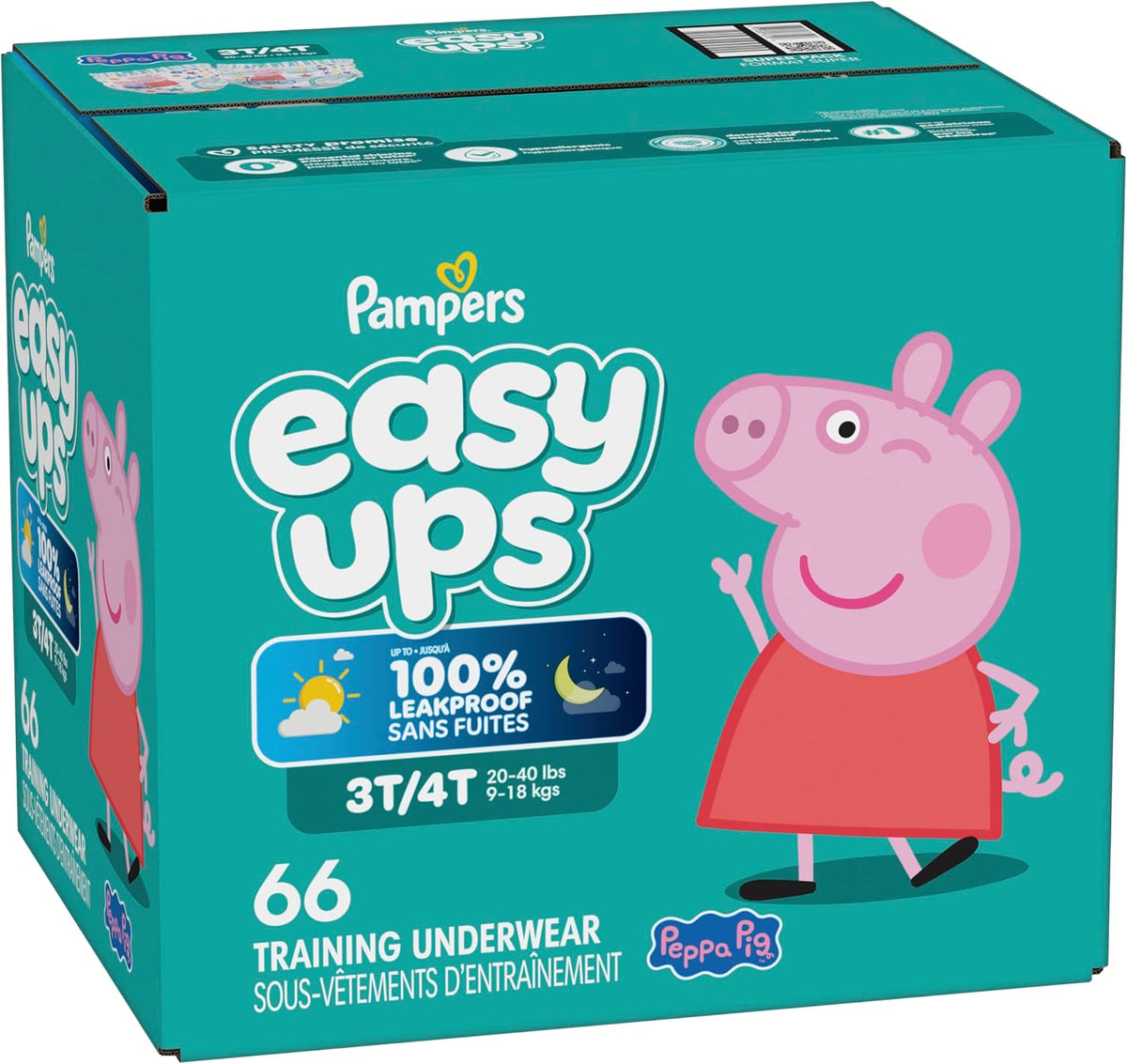 Pampers Training Pants - Easy Ups Girls & Boys - Size 3T-4T, 66 Count, My Little Pony Potty Underwear (Packaging May Vary)