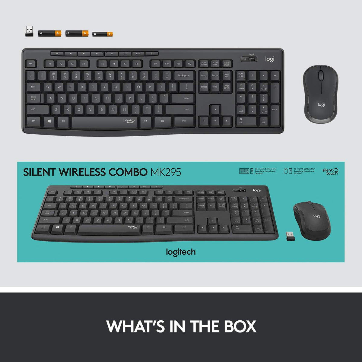 Logitech MK295 Keyboard and Mouse Combo — Black