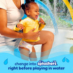 Pampers Splashers Swim Diapers - Size L, 17 Count, Gap-Free Disposable Baby Swim Pants