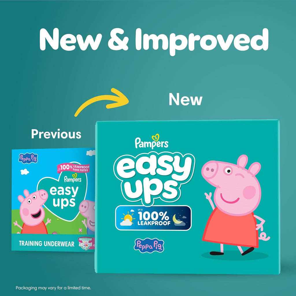 Pampers Training Pants - Easy Ups Girls & Boys - Size 3T-4T, 66 Count, My Little Pony Potty Underwear (Packaging May Vary)