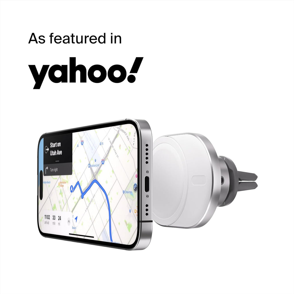Belkin BoostCharge™ Pro ​Wireless Car Charger with MagSafe 15W Extra Strong Magnetic Vent Mount for iPhone 12, 13, 14