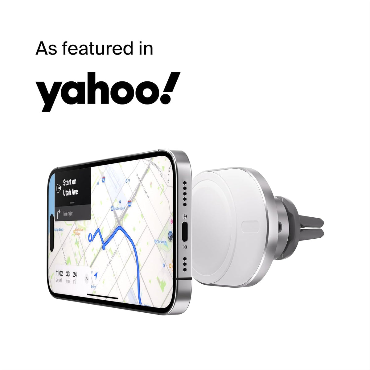 Belkin BoostCharge™ Pro ​Wireless Car Charger with MagSafe 15W Extra Strong Magnetic Vent Mount for iPhone 12, 13, 14
