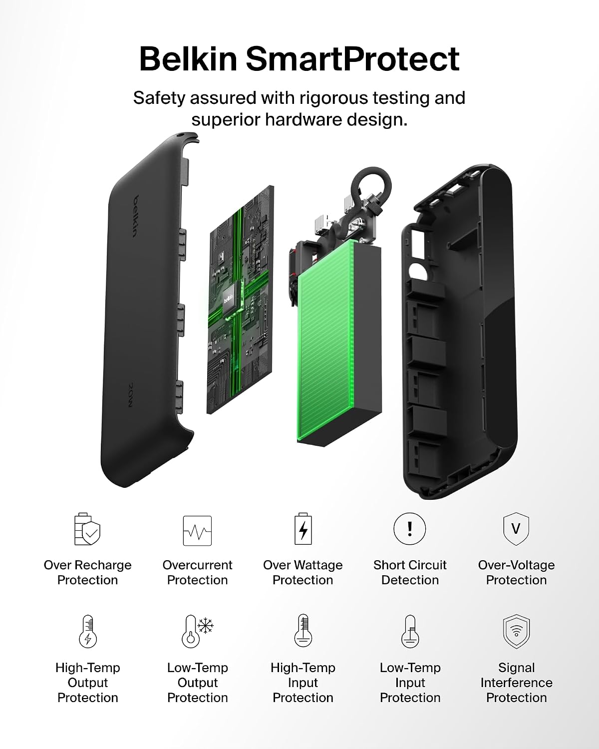 Belkin BoostCharge 20000mAh Power Bank with Digital Battery Display - Black