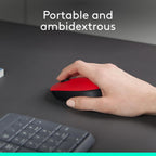 Logitech M171 Wireless Mouse — Red