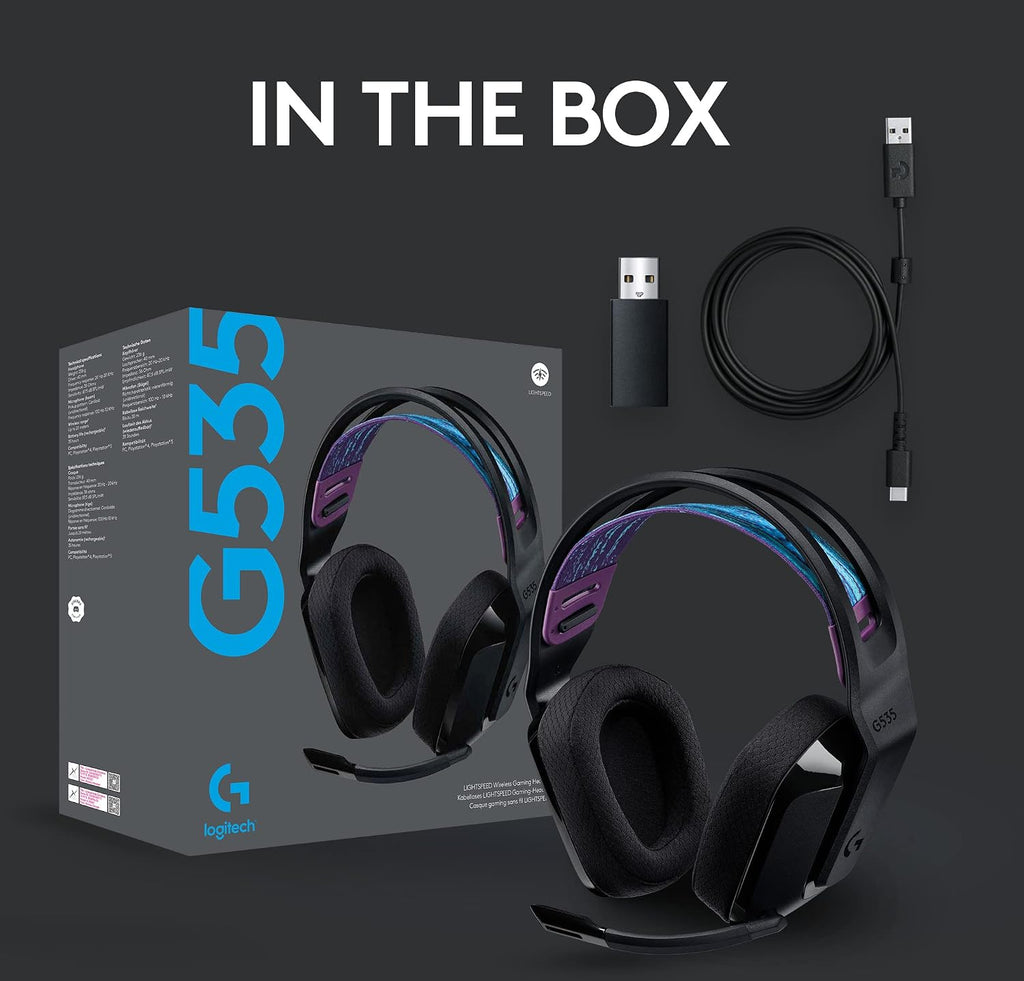 Logitech G535 Wireless Gaming Headset — Black