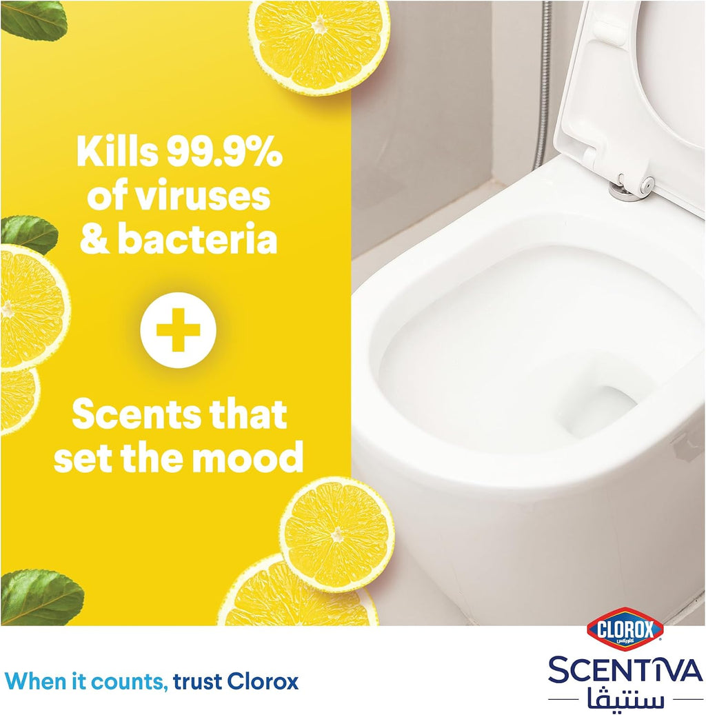 Clorox Scentiva Toilet Cleaner Dual Pack 709 ml, Madagascar Citrus Grove — additional view 3