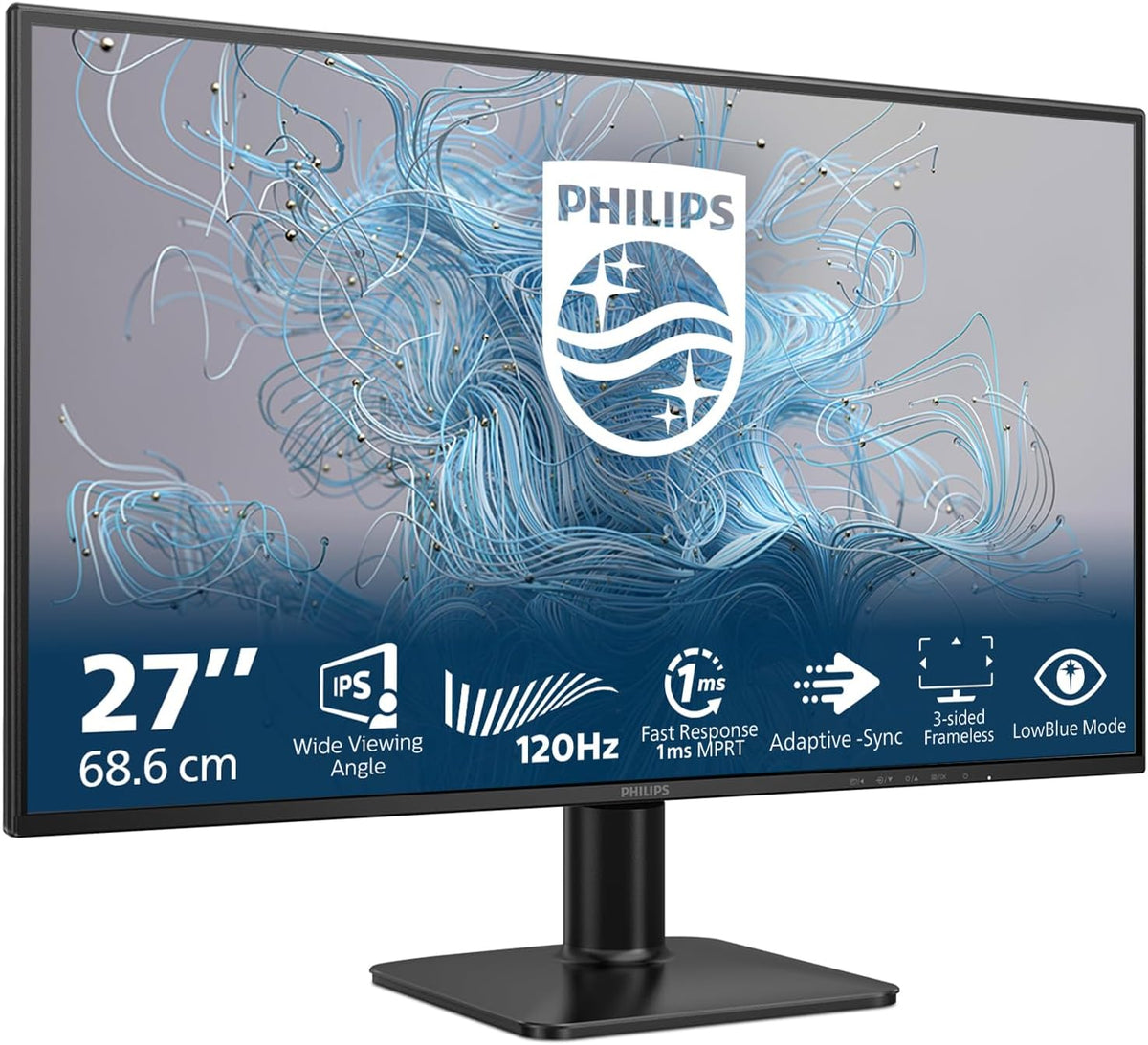 Philips 27E2N1110 27 Inch FHD Monitor, 120Hz, IPS, 1ms MPRT Adaptive Sync (1920x1080,HDMI 1x 1.4,DP) Black/red — Black