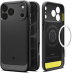 Spigen Rugged Armor MagFit for iPhone 18 Pro Max case / 17 Pro Max - Black — Matte Black — main product image