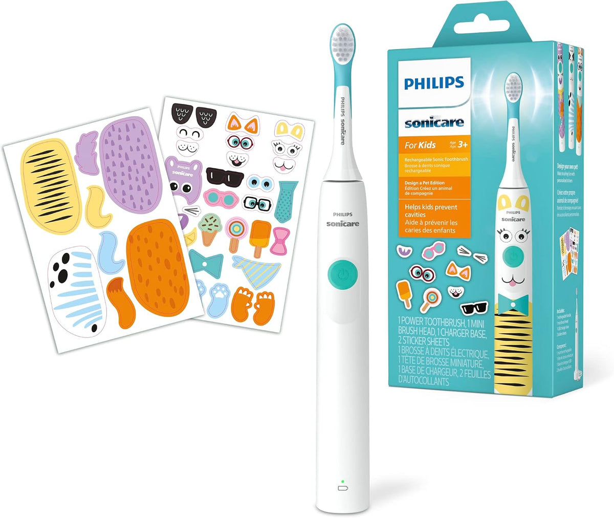 Philips SONICARE Philips for Kids Design a Pet Edition, Corded Electric, HX3601 — Pet Edition