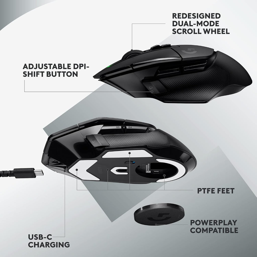 Logitech G502 X Wireless Gaming Mouse — Black
