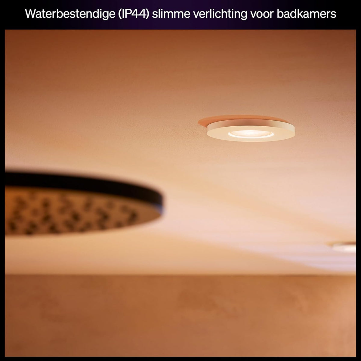 Philips Hue White Ambiance Adore 3 x 5 W Chrome Recessed Bathroom Lighting with Dimmer Control, App Controlled, Compatible with Amazon Alexa, White — white