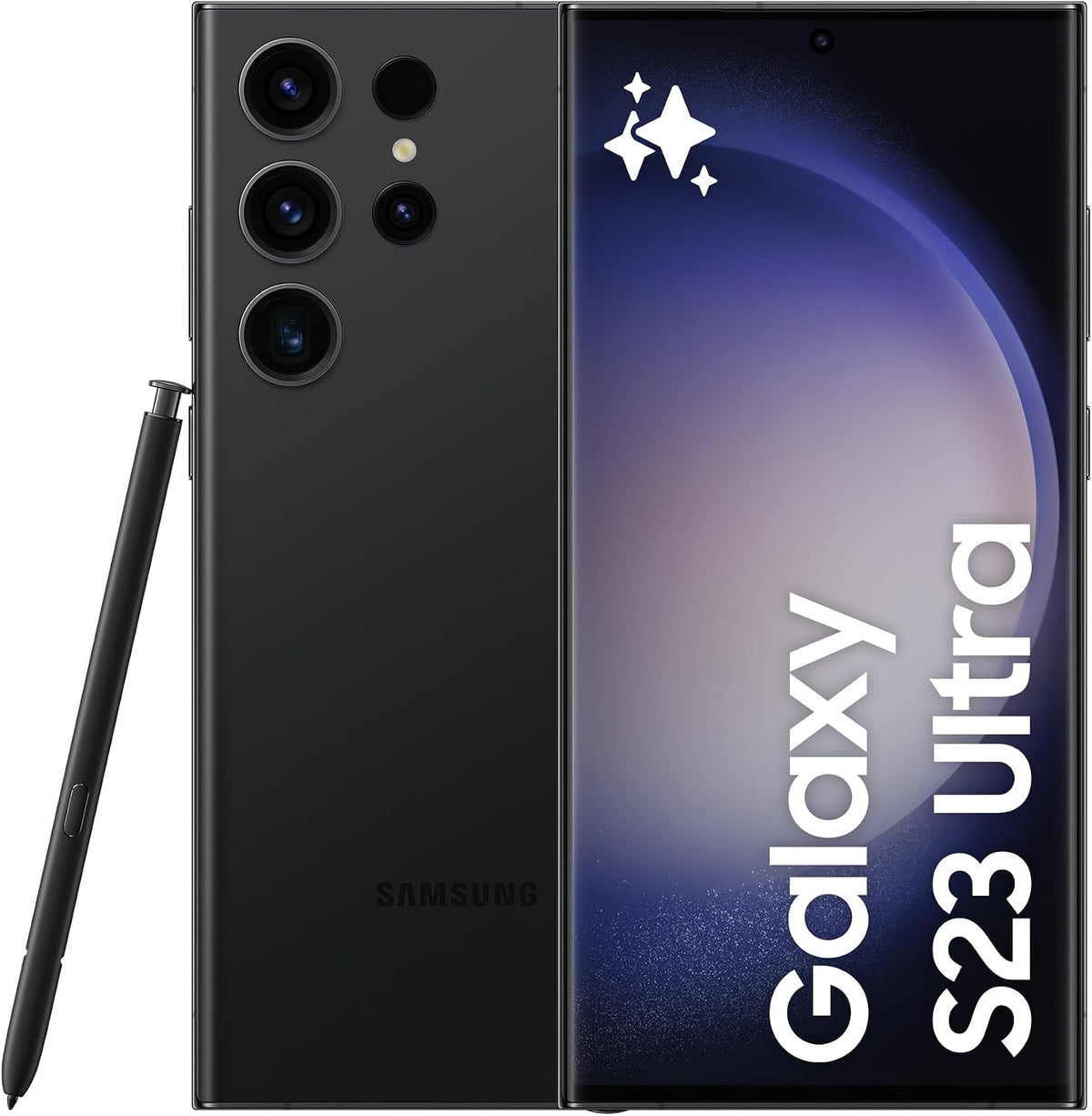 Samsung (Refurbished) Galaxy S23 Ultra, 12GB RAM 512GB Phantom Black, 5G Mobile Phone, Dual SIM, Android Smartphone