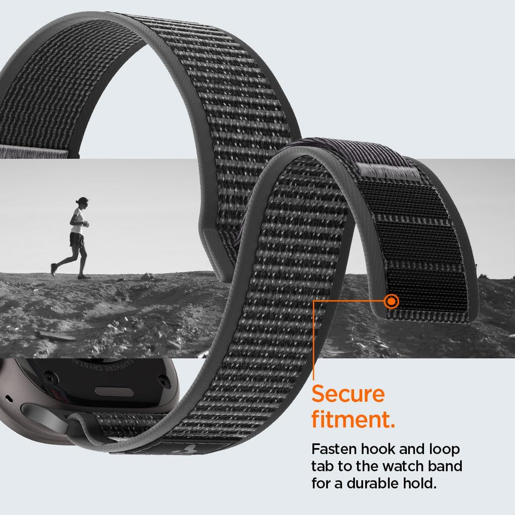 Spigen Athlex Air 2 for Apple Watch Band for Apple Watch Ultra 4/3/2/1 49mm — Active Black Gray — product image 8