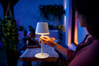 Philips Hue White & Color Ambiance Go Portable Table Lamp (530 lm), Dimmable Table Lamp for Hue Lighting System with 16 Million Colours, Smart Light Control via Voice or App, White — black