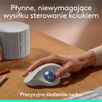 Logitech ERGO M575S Wireless Mouse — Off White