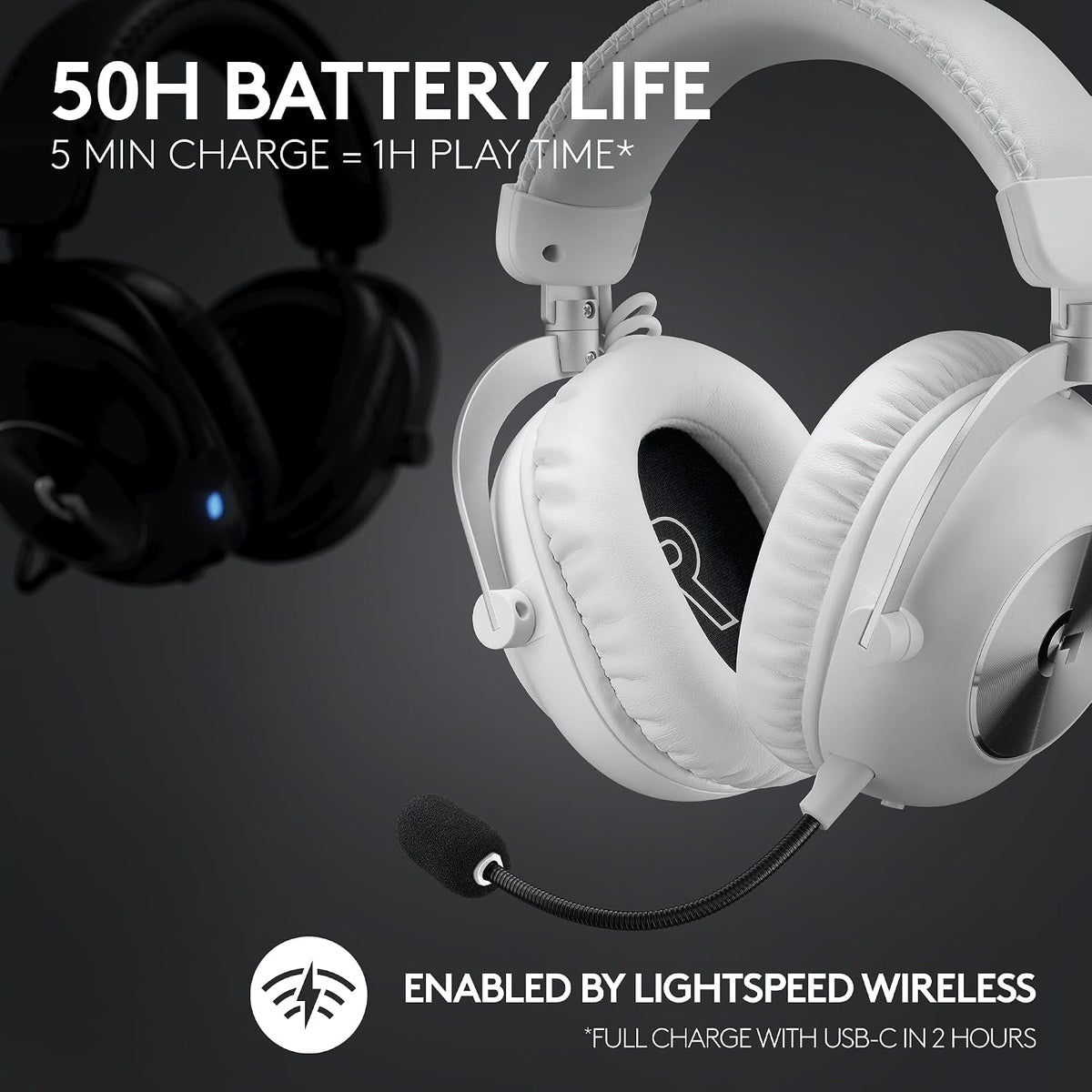 Logitech G PRO X 2 LIGHTSPEED Gaming Headset — White