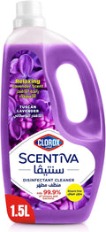 Clorox Scentiva Disinfectant Floor Cleaner 1.5L, Tuscan Lavender, Kills 99.9% of Viruses and Bacteria, Bleach Free — front product image